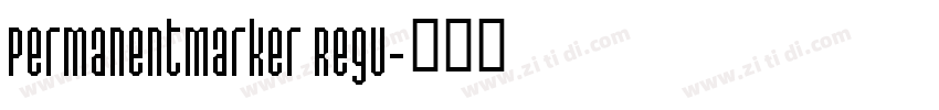 PermanentMarker Regu字体转换